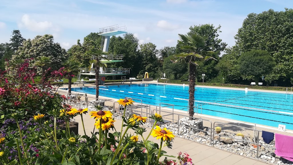 Bild von Outdoor pool on the island of Mondsee